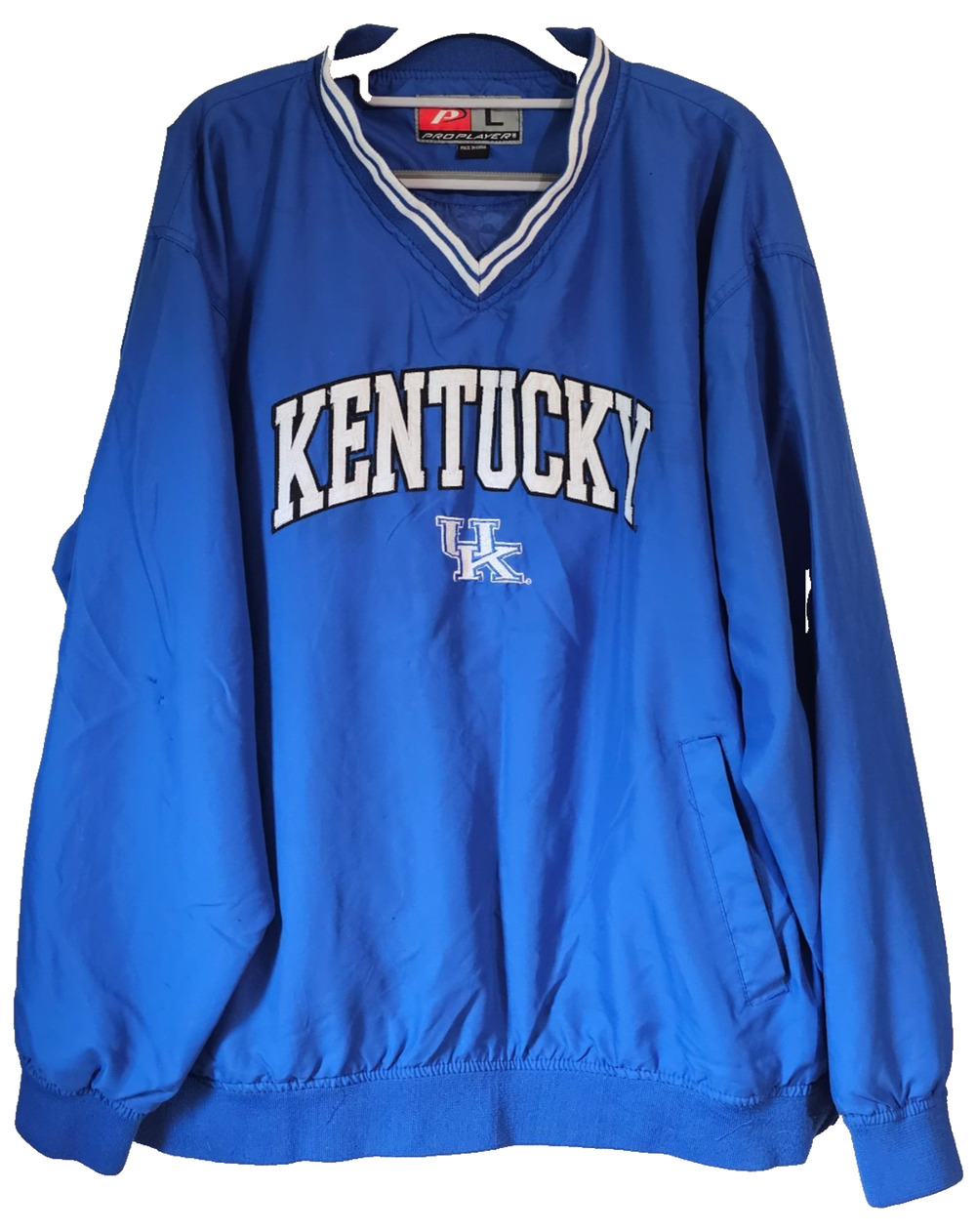 Vintage Pro Player Kentucky Wildcats UK Pullover Windbreaker Jacket Mens L